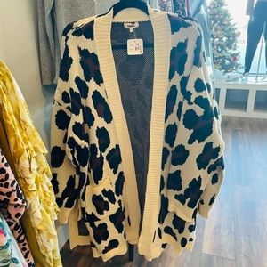 Leopard Cardigan - Plus Size